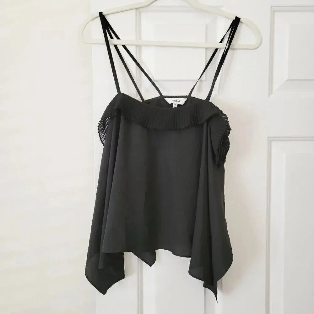 Likely black tank top